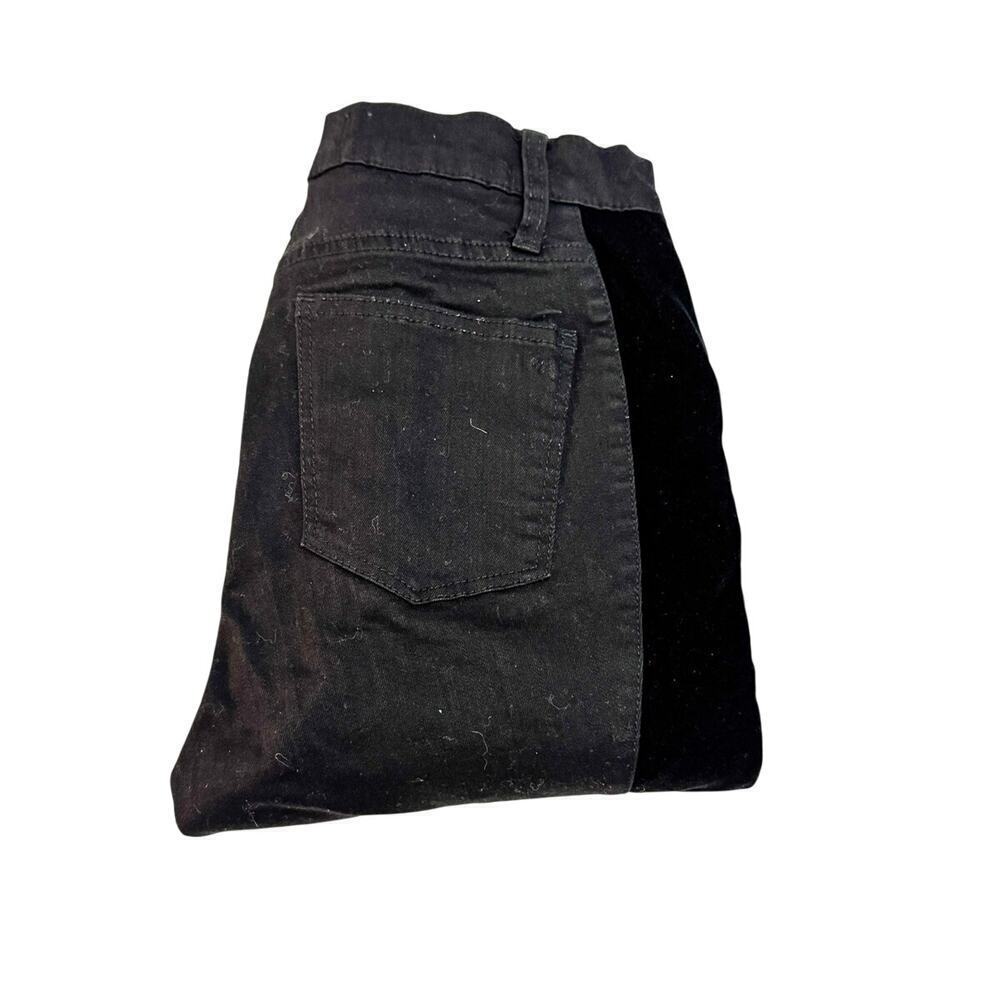 Madewell Black 9" High-Rise Skinny Tuxedo Accent Stripe Style Jeans Size 27T